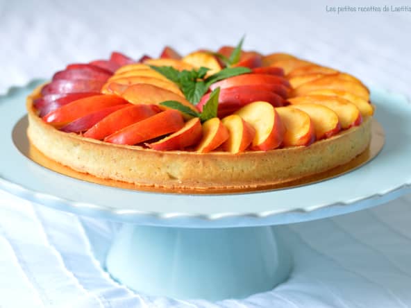 Tarte à la crème d'amande et nectarines