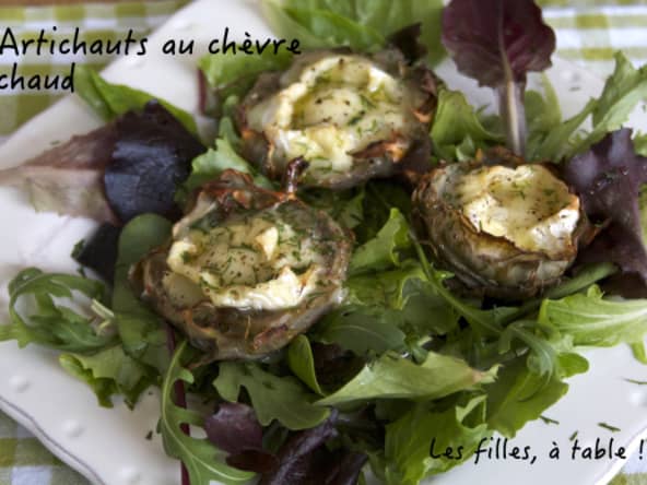 Artichauts au chèvre chaud