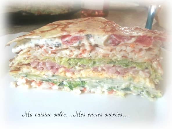 Gâteau de crêpes fraîcheur