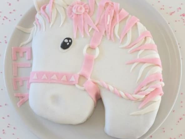 Gâteau 3D Tête de cheval