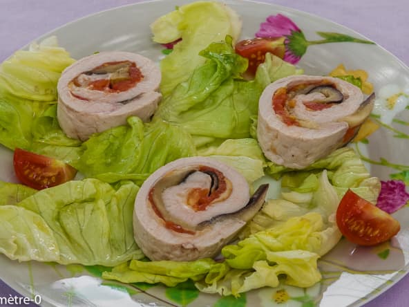 Roulés de dinde aux légumes d'été