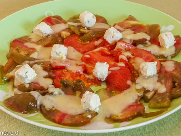 Tomates à la crème de boursin
