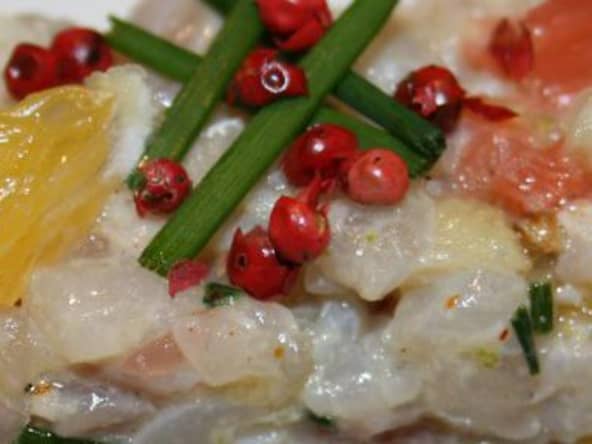 Tartare de bar aux agrumes