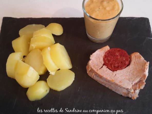 Filet mignon au chorizo et sa sauce chorizo boursin