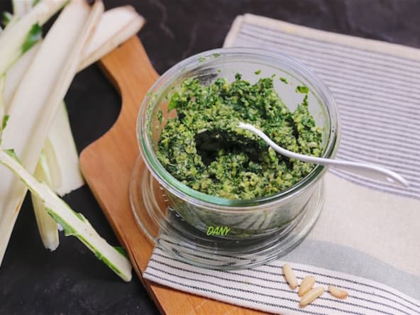 Pesto de blettes à l'huile de noix