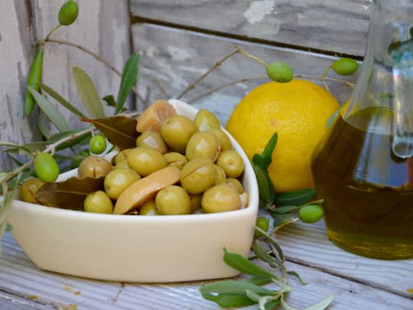 Olives vertes à la sicilienne