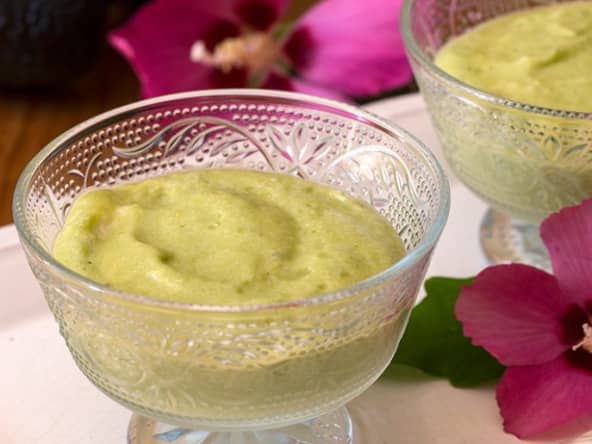 Crème glacée aux avocats