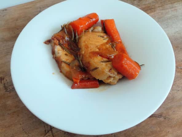 Rôti de porc à la cocotte aux carottes fondantes