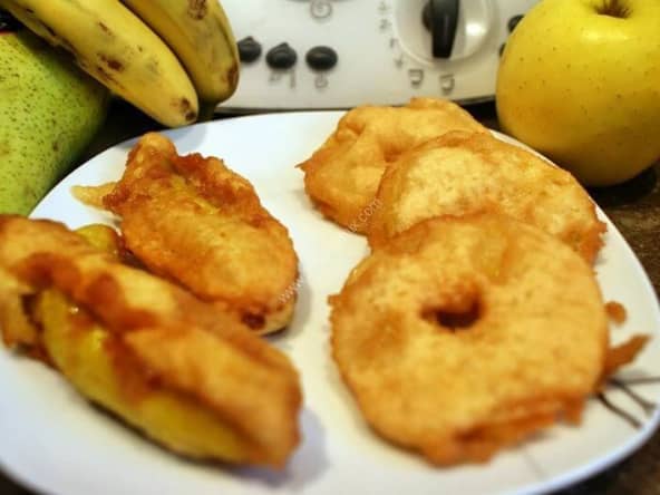 Beignet aux pommes et beignets aux bananes thermomix