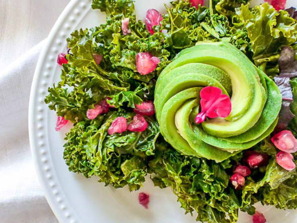 Salade avocat kale