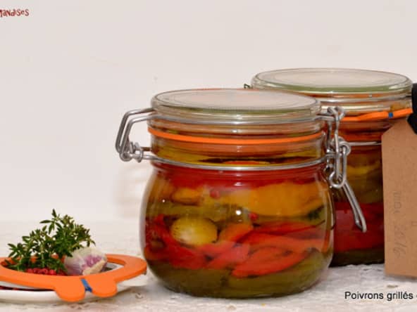 Poivrons confits en conserve