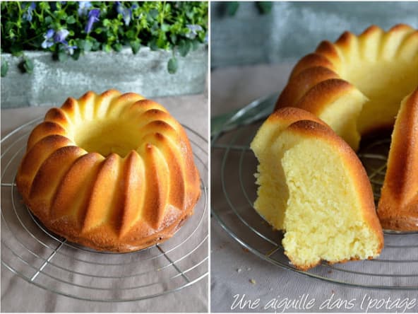 Gâteau au fromage blanc et fleur d'oranger