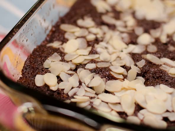 Moelleux au chocolat et aux amandes, cuisson micro-ondes