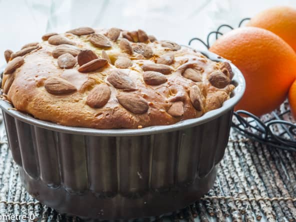Brioche amandes orange