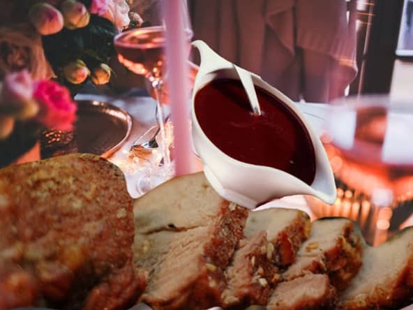 Rôti de porc, sauce grand veneur façon venaison, une recette festive et économique