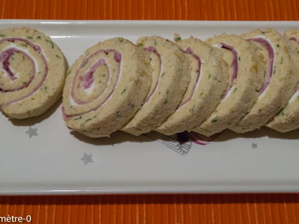 Roulé apéro jambon fromage