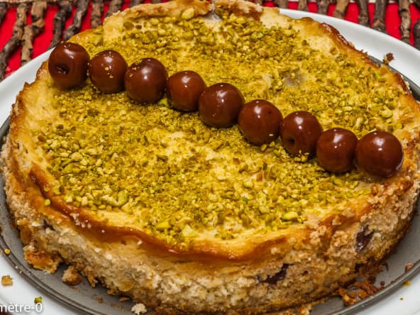 Cheesecake griottes pistaches