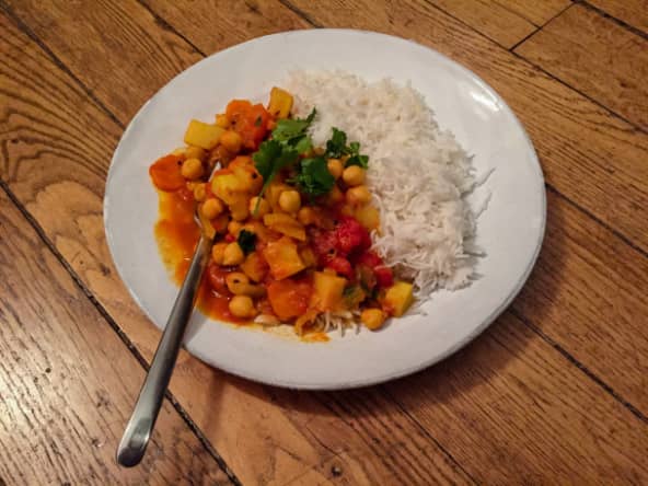 Curry végétarien de pois chiches