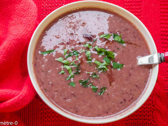 Soupe aux haricots rouges