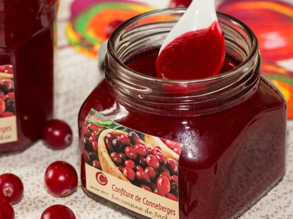 Confiture de canneberges au sirop d'érable