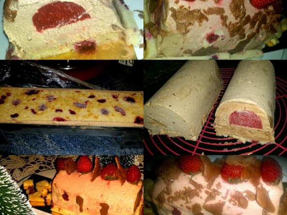 Bûche mousse choco-framboise