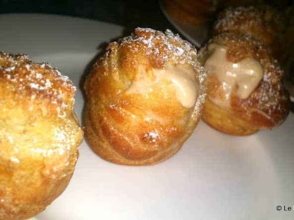 Petits choux à la crème pralinée