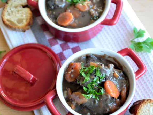 Joues de bœuf en bourguignon