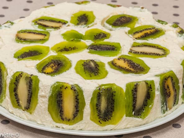 Bavarois aux kiwis et à la vanille