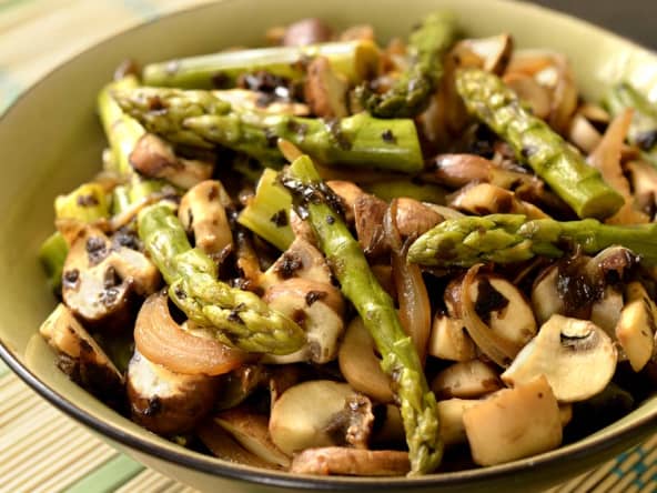 Poêlée d'asperges façon asiatique 