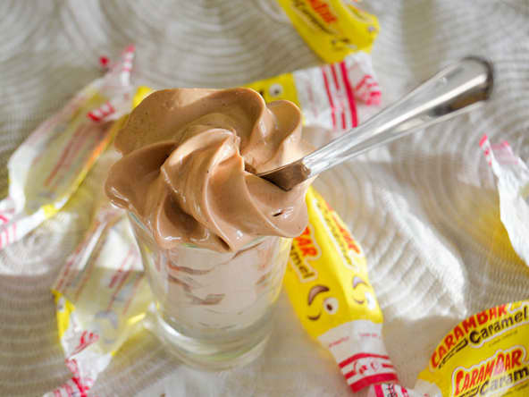 Mousse de carambar au siphon