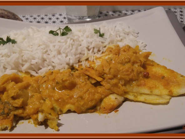 Filets de limande au curry