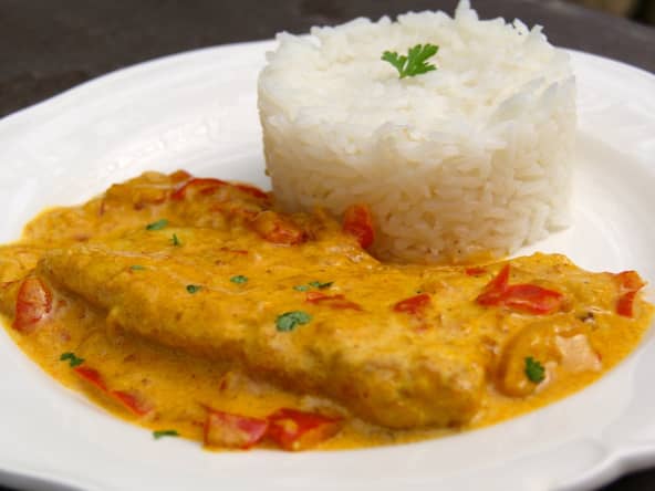 Filets de poisson au curry