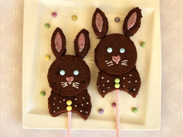 Gâteau lapin de Pâques au chocolat