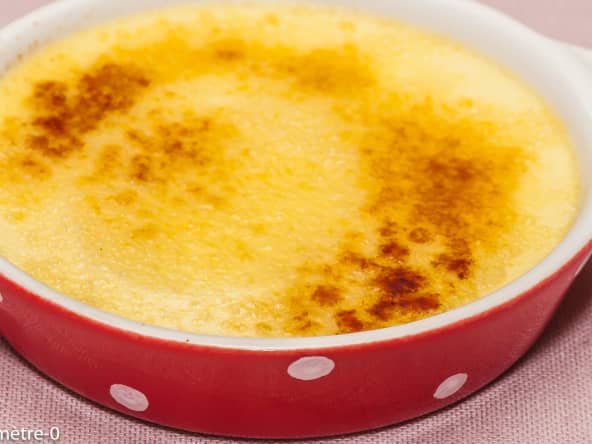 Crème brulée au four vapeur