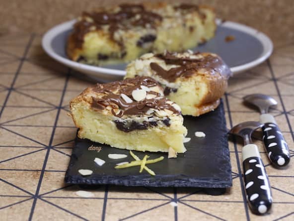 Gâteau léger aux amandes et chocolat