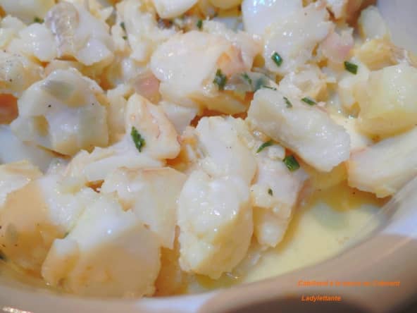 Cabillaud à la sauce au Crémant