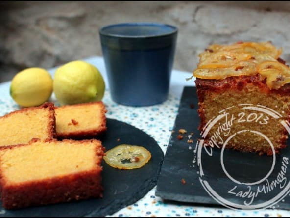 Cake moelleux de polenta au citron