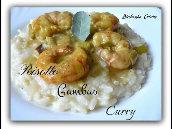 Risottode la mer aux gambas au curry