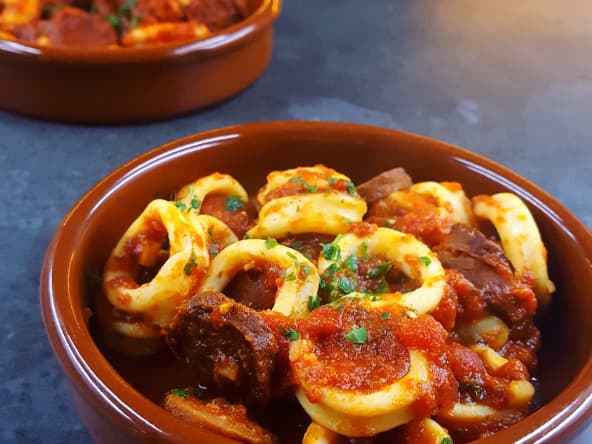 Encornets au chorizo