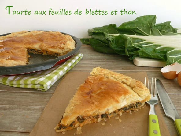 Tourte aux feuilles de blettes et au thon