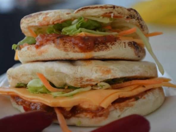 Hamburger végétarien marocain