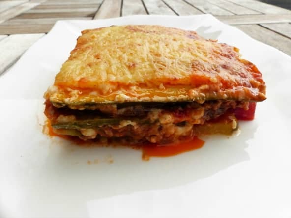 Lasagnes de courgette à la viande hachée