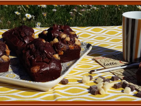 Petits cakes tout chocolat - Oh, la gourmande..