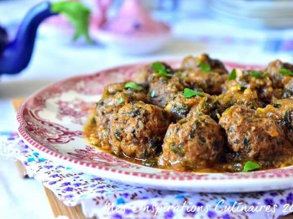 Boulettes aux épinards et viande