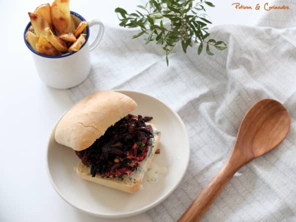 Burger végétarien à la betterave