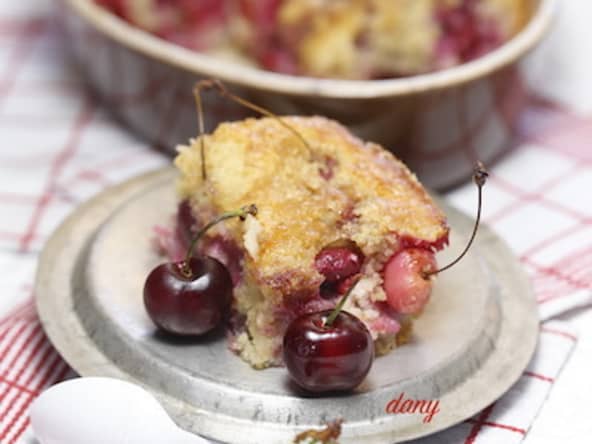 Moelleux aux cerises à la ricotta