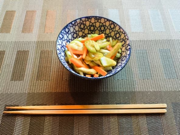 Salade de céleri et de carottes japonaise