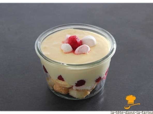 Tiramisu framboises chamallows