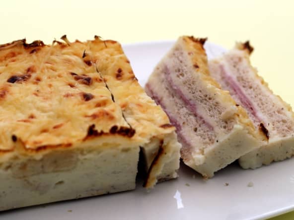 Croque cake jambon et fromage