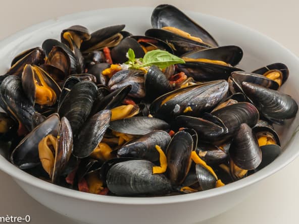 Moules chorizo et mimolette